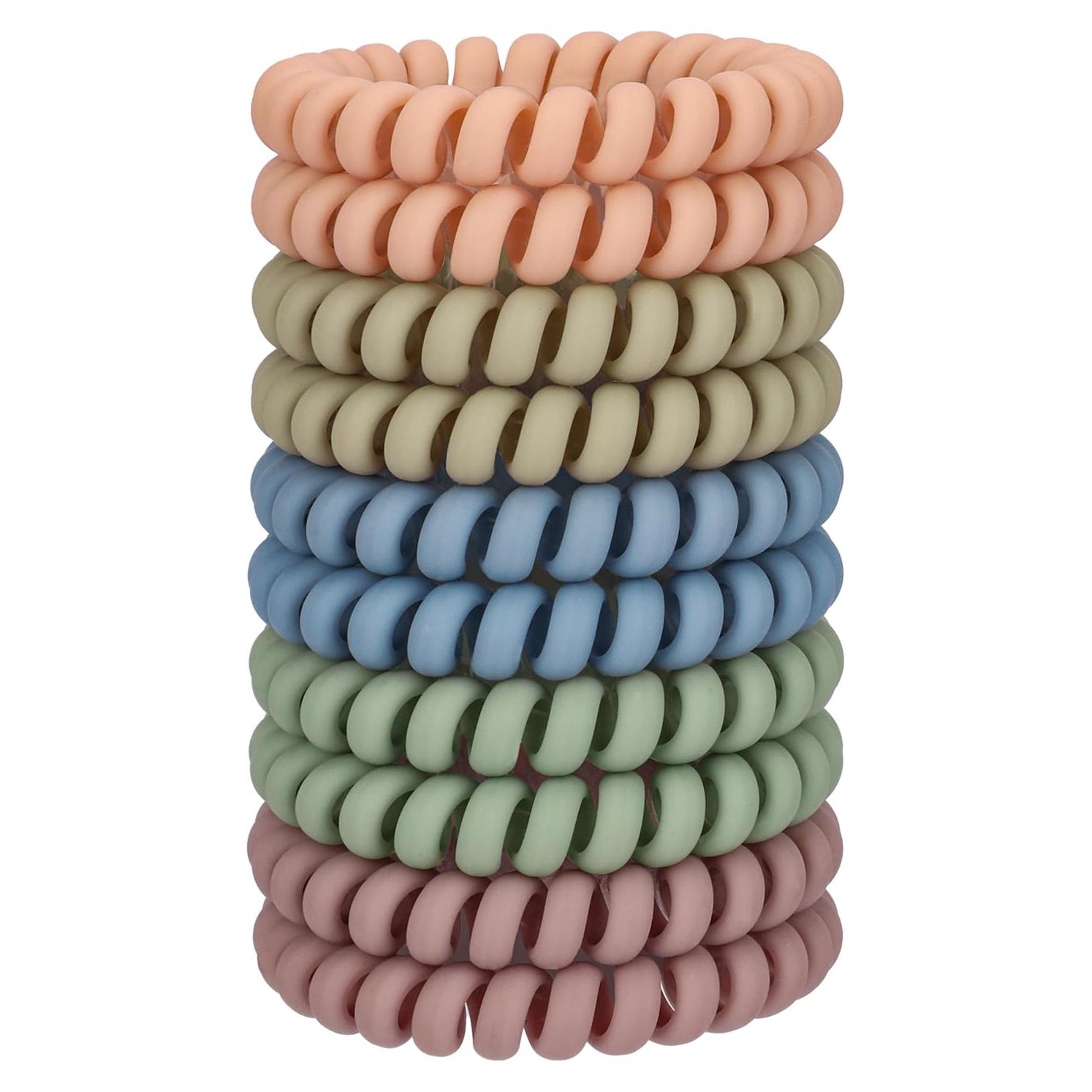 Tiras de Cabello en Espiral JessLab - Set 10 Pcs Colores Variados