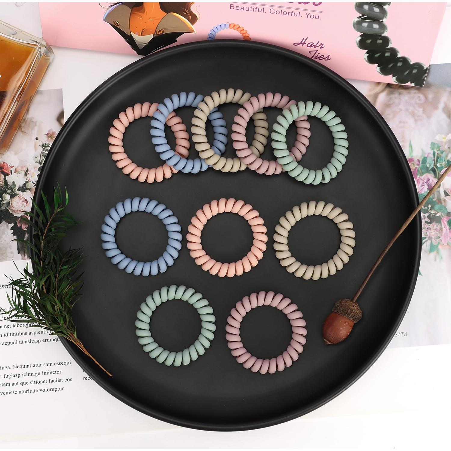 Tiras de Cabello en Espiral JessLab - Set 10 Pcs Colores Variados