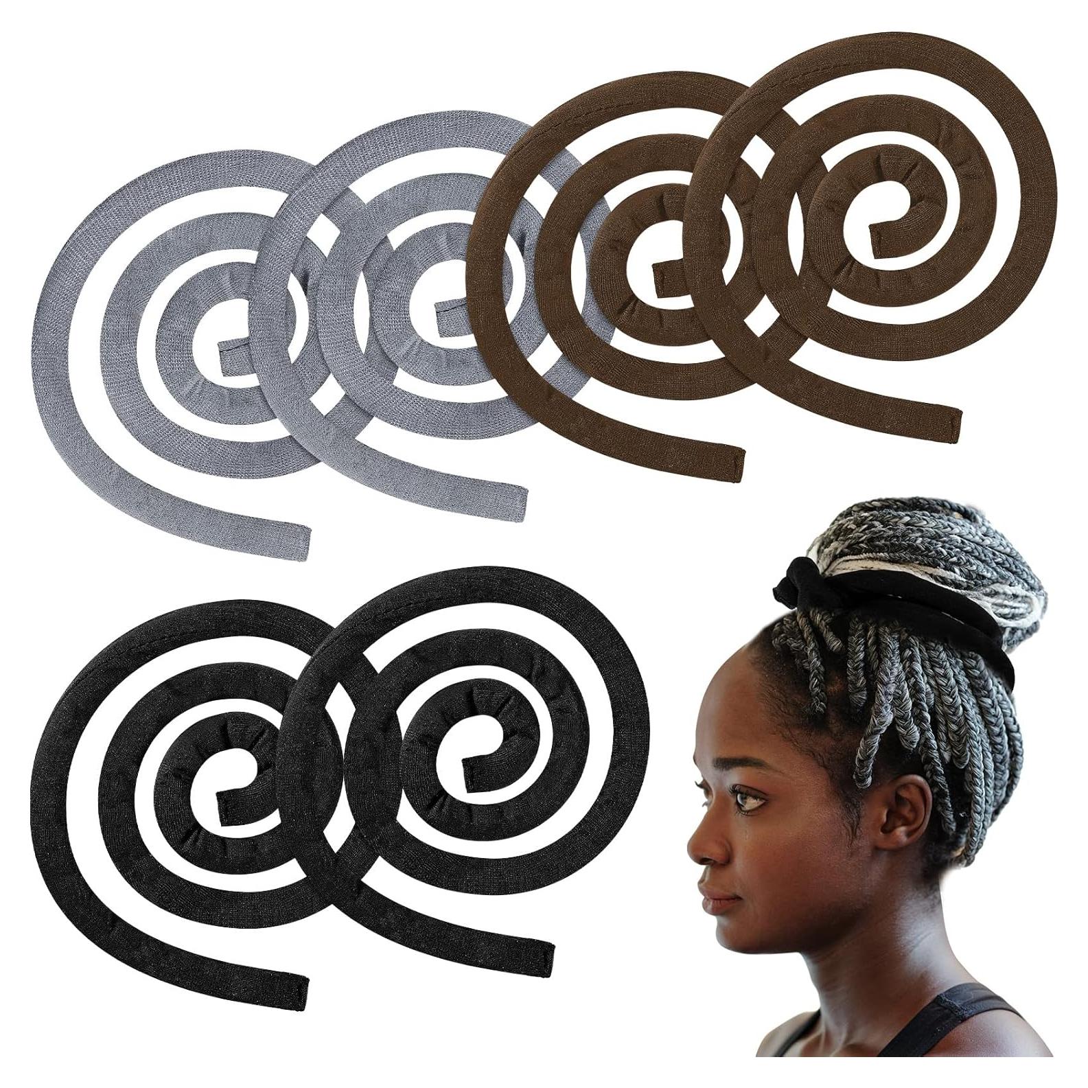 6 Sujetadores de Cabello Flexibles Hoteam para Dreadlocks