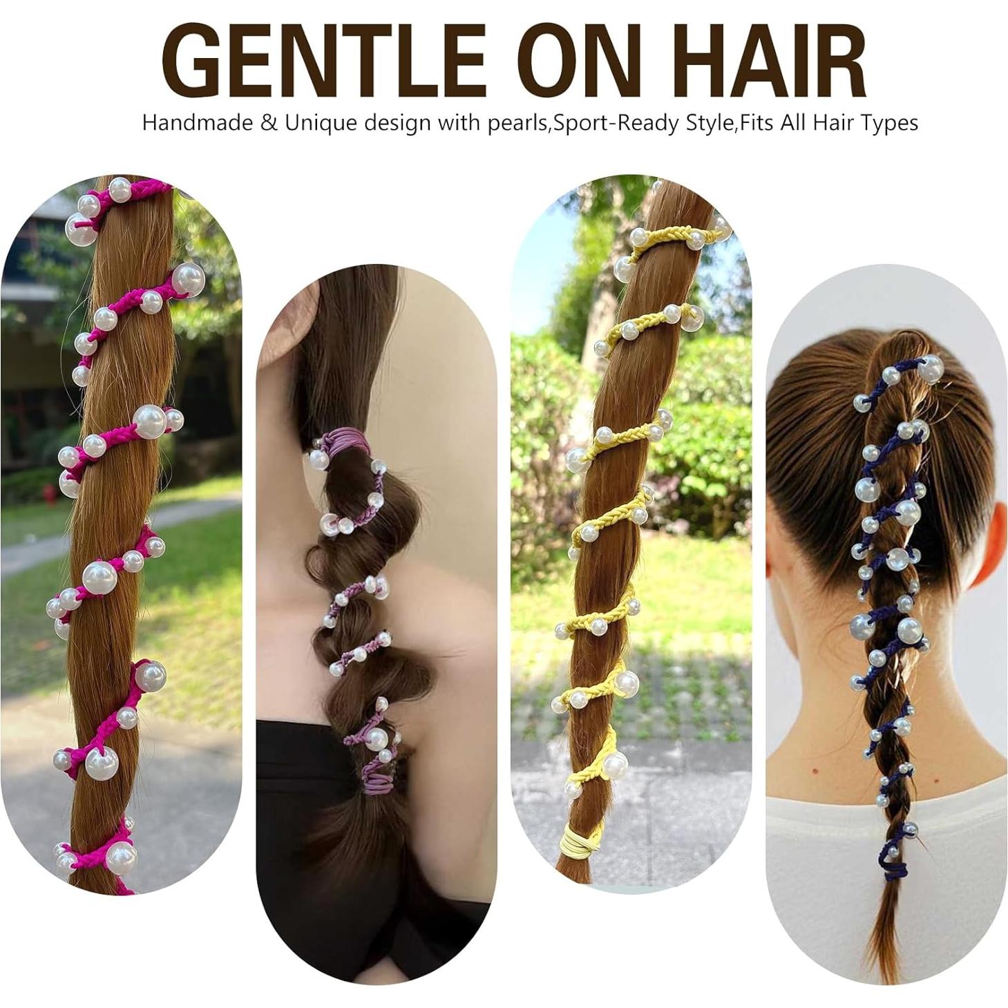 Tiras de Cabello en Espiral SISYOUP Aqua 63.5 cm Sin Daño