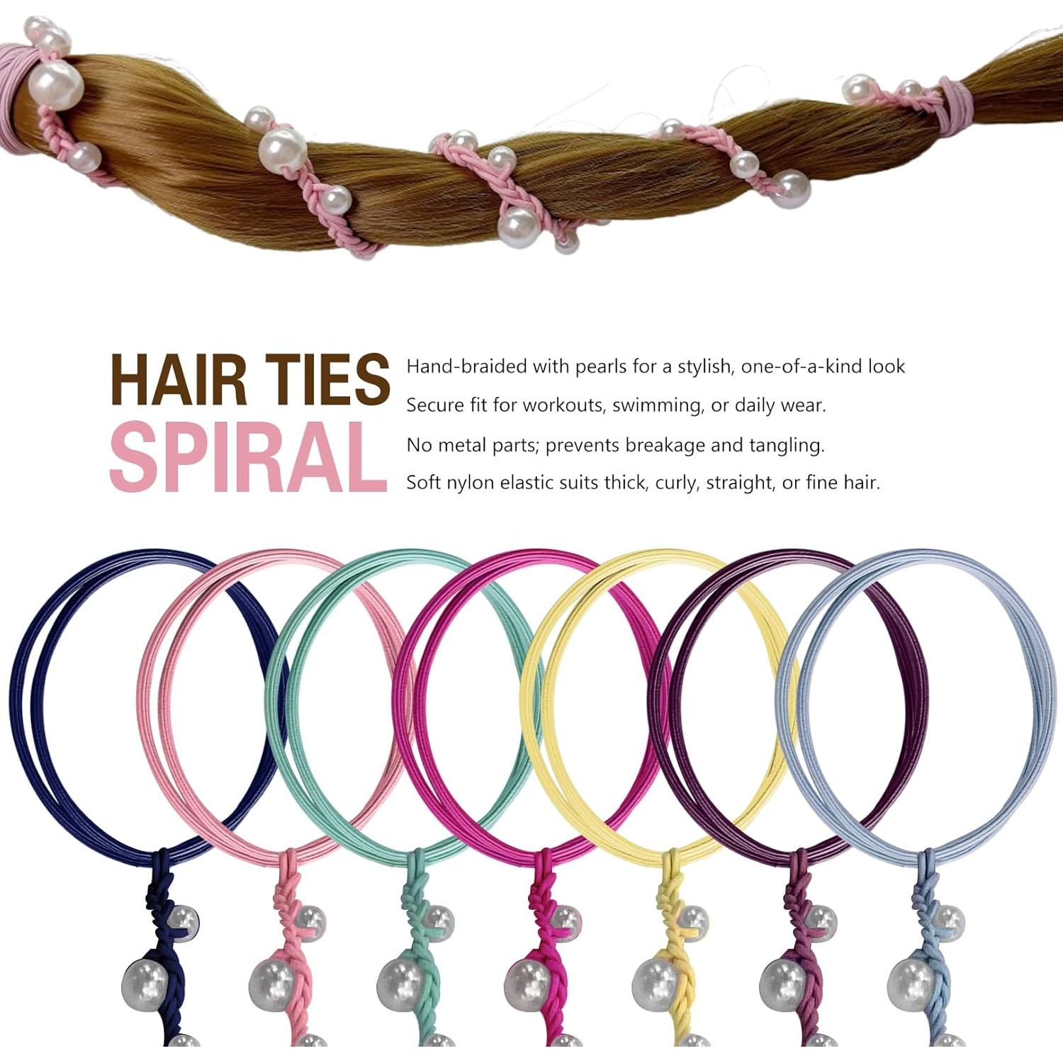 Tiras de Cabello en Espiral SISYOUP Aqua 63.5 cm Sin Daño