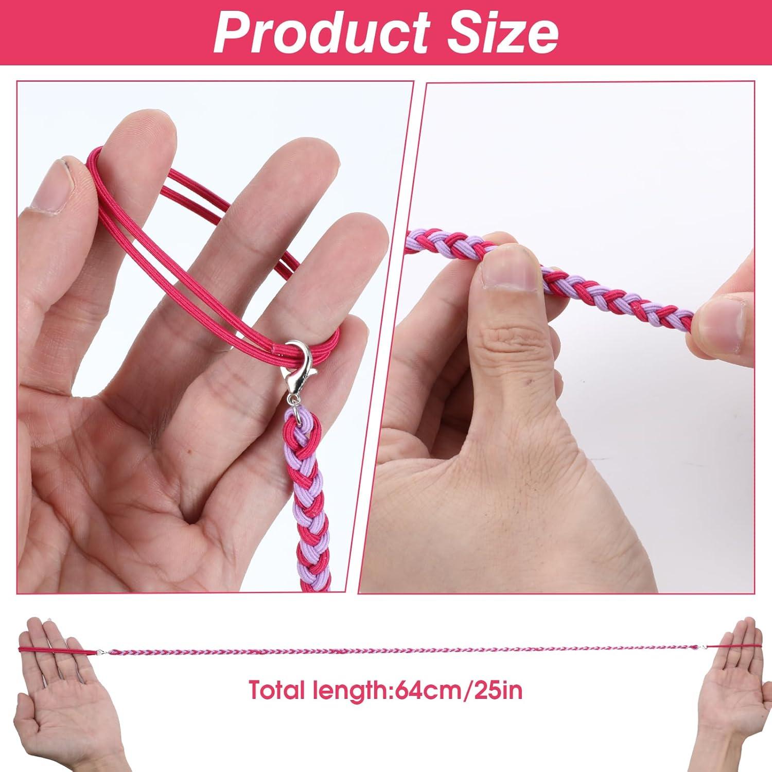 4 Bandas Trenzadas Espirales HJZHII 64cm Multicolor para Cabello