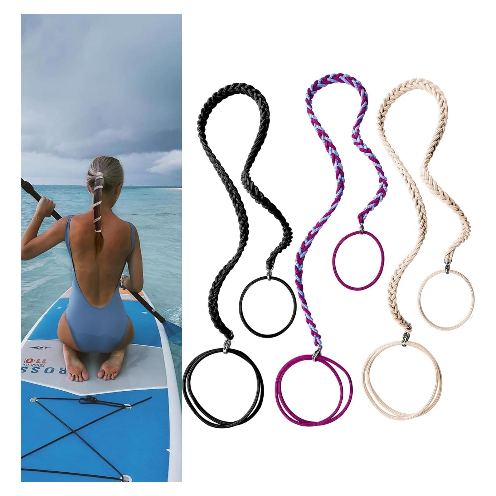 Tiras de Cabello en Espiral LOTMIAI 16" (41cm) Colorido 3 Pcs