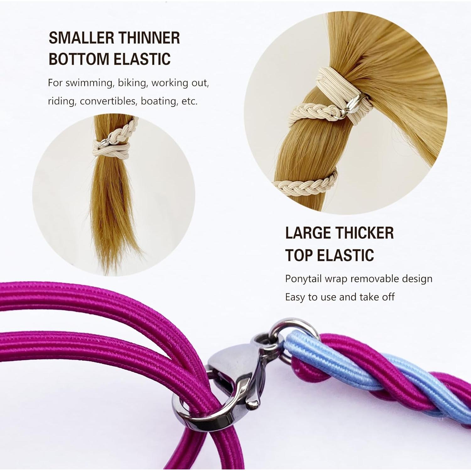 Tiras de Cabello en Espiral LOTMIAI 16" (41cm) Colorido 3 Pcs