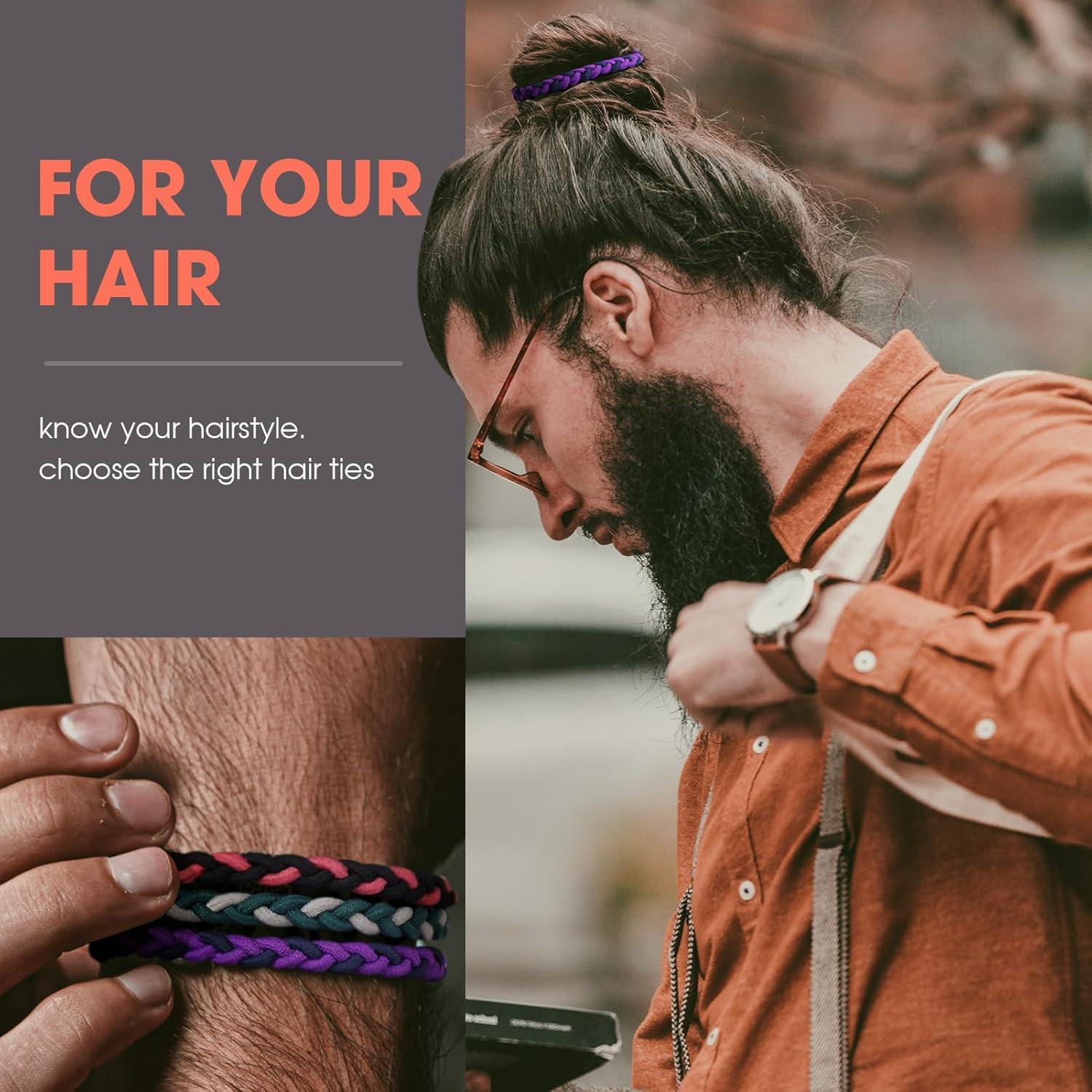 Coletas para Cabello Grueso y Rizado EasYoung 10 Piezas