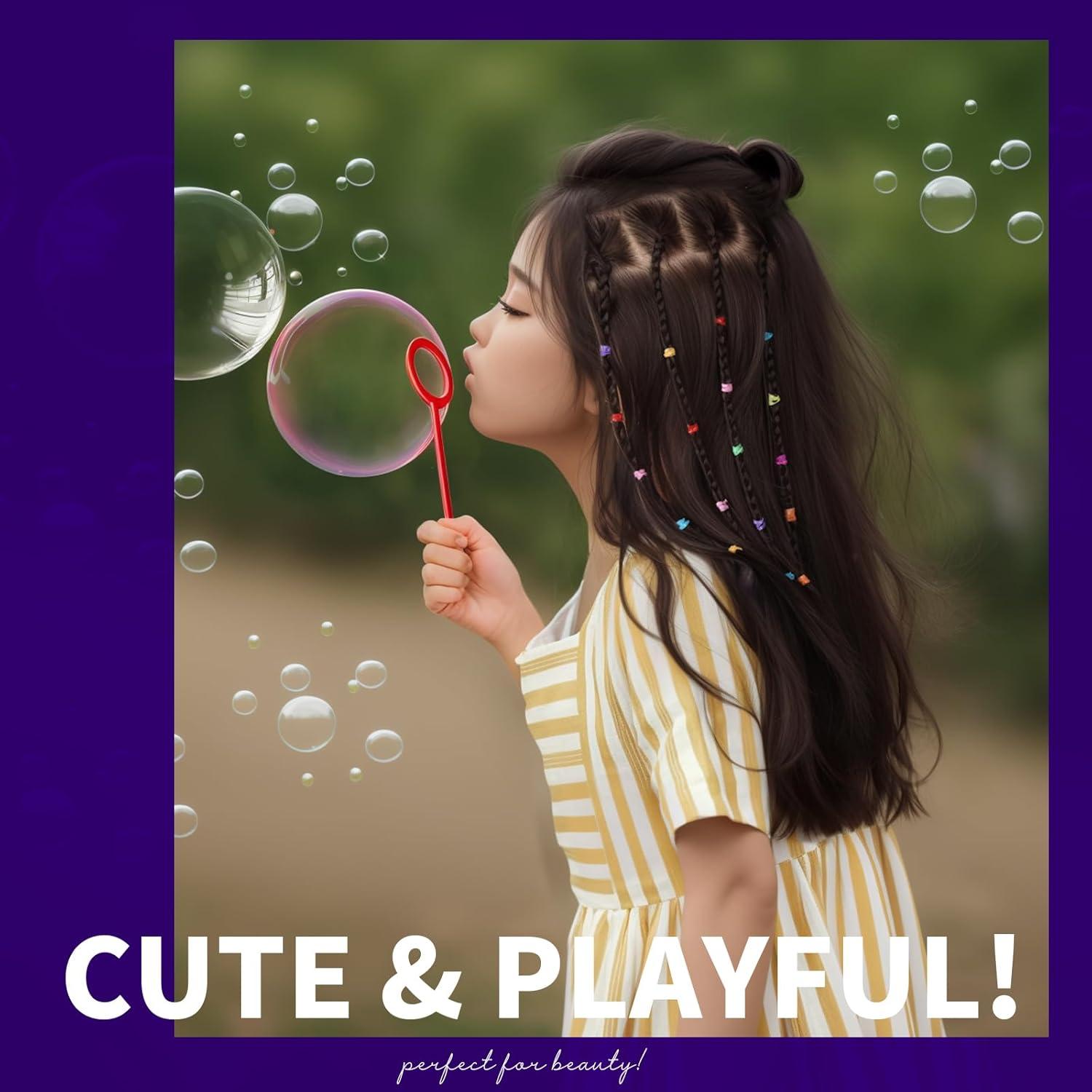 Bandas de Pelo Elásticas Teenitor 2000pcs Multi Color 22mm