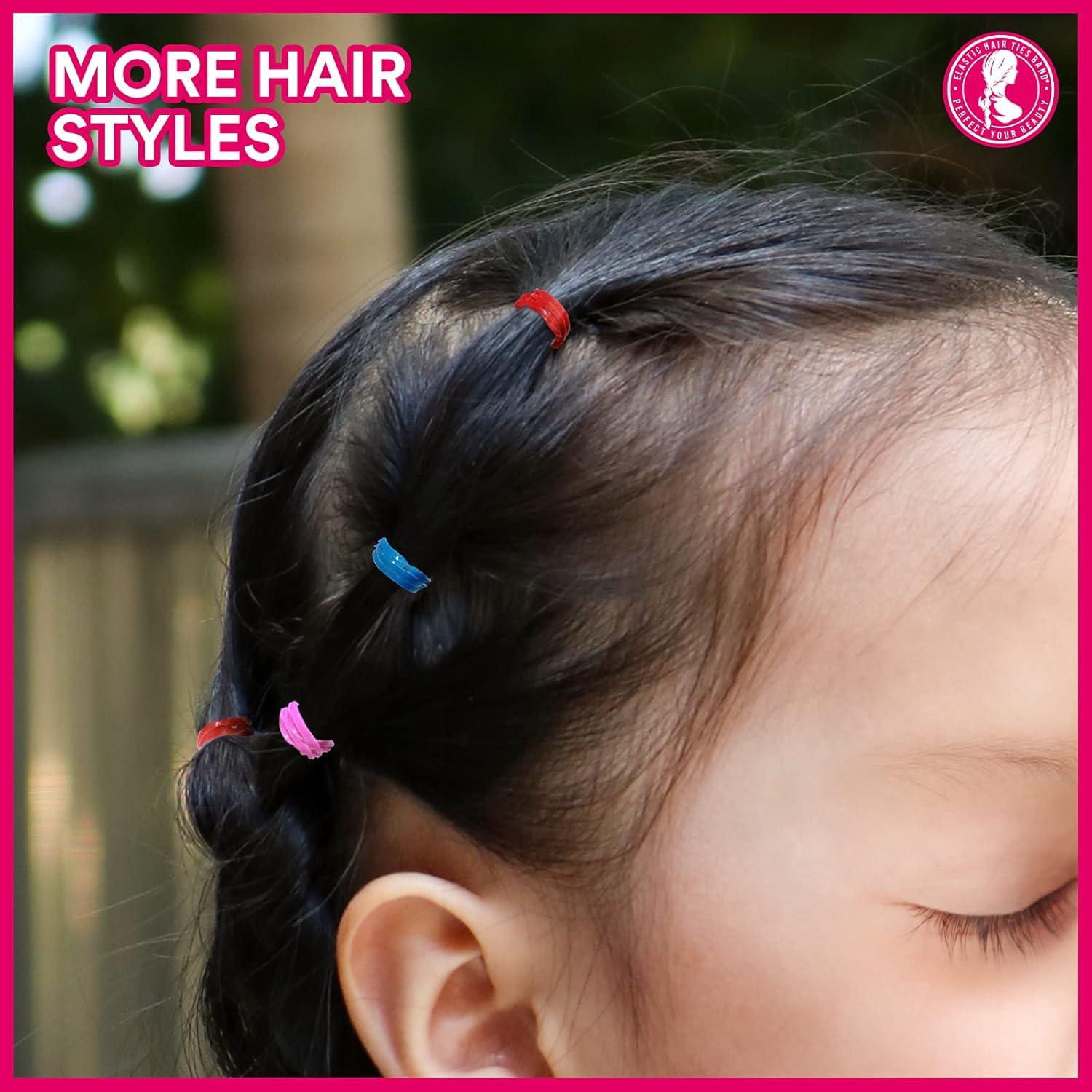 Bandas de Pelo Elásticas Teenitor 2000pcs Multi Color 22mm