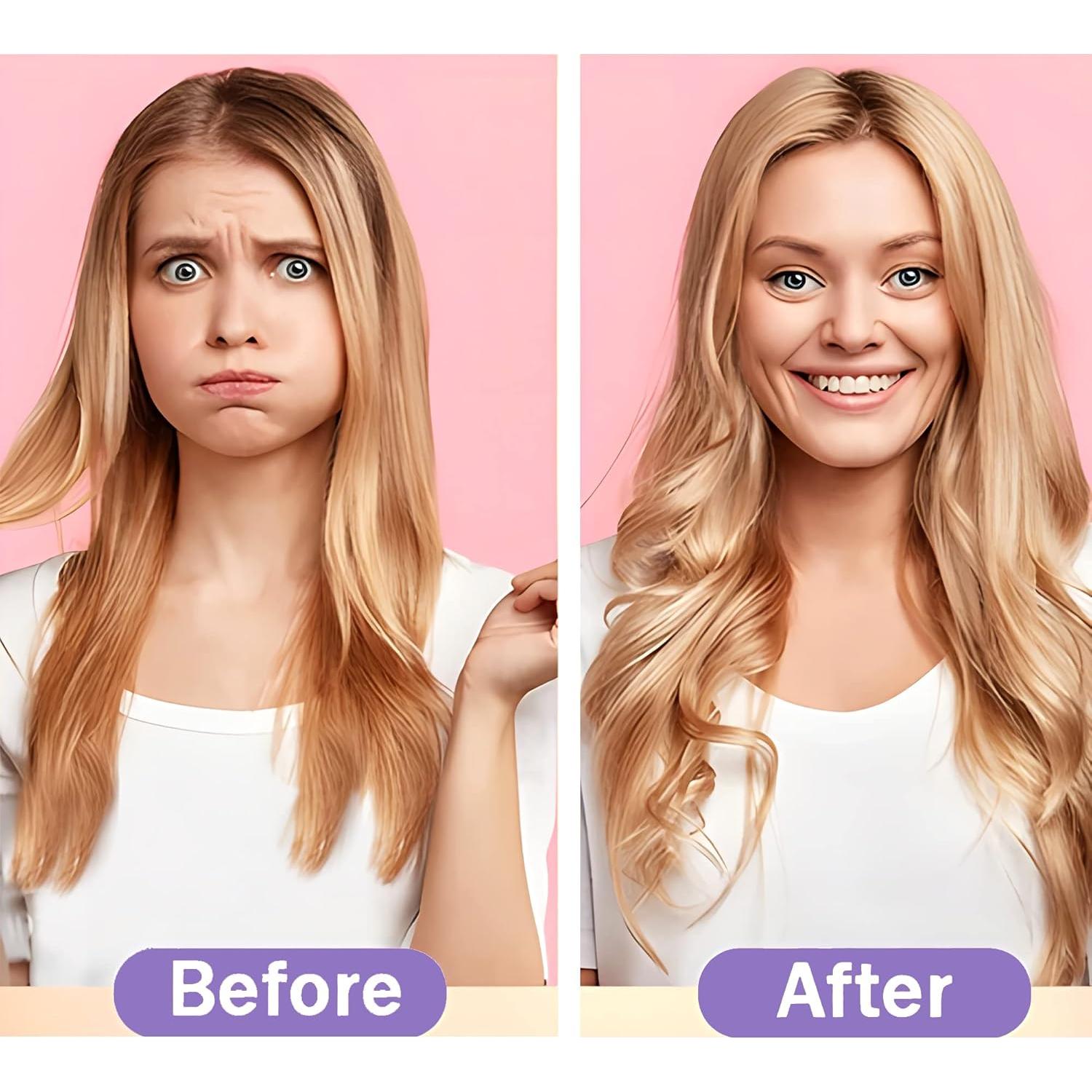 50 Rulos de Pelo Espiral Sin Calor MC-MAGIC CURLER 55.88 cm