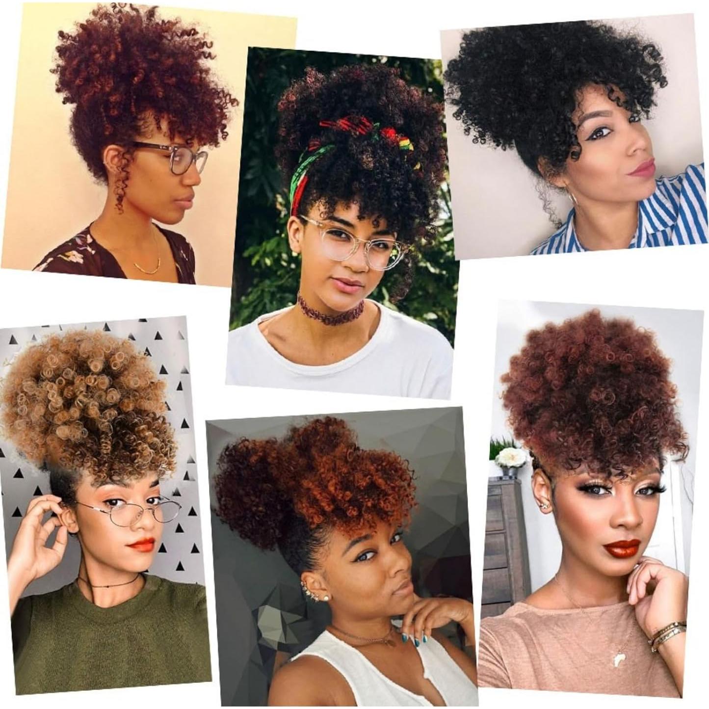 Scrunchies de Satén Ajustables BINCUBE - 2 Pcs para Cabello Rizado