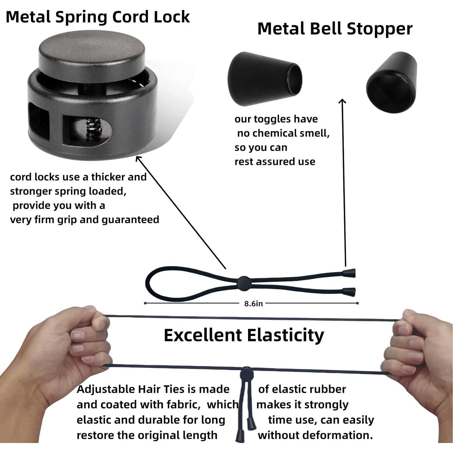 Tiras de cabello ajustables GJRR para peinados rizados - 6 unidades