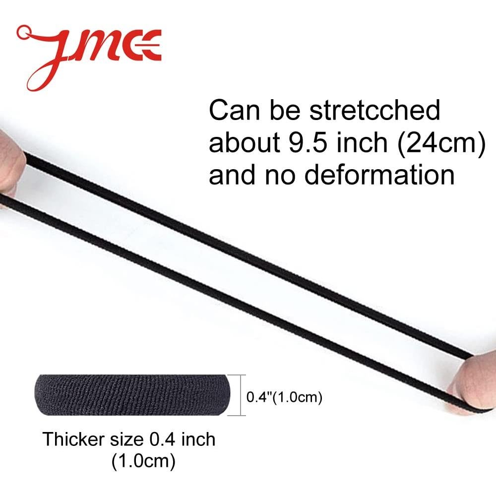 Bandas para el Cabello J-MEE 100PCS Algodón Sin Costura Neutras