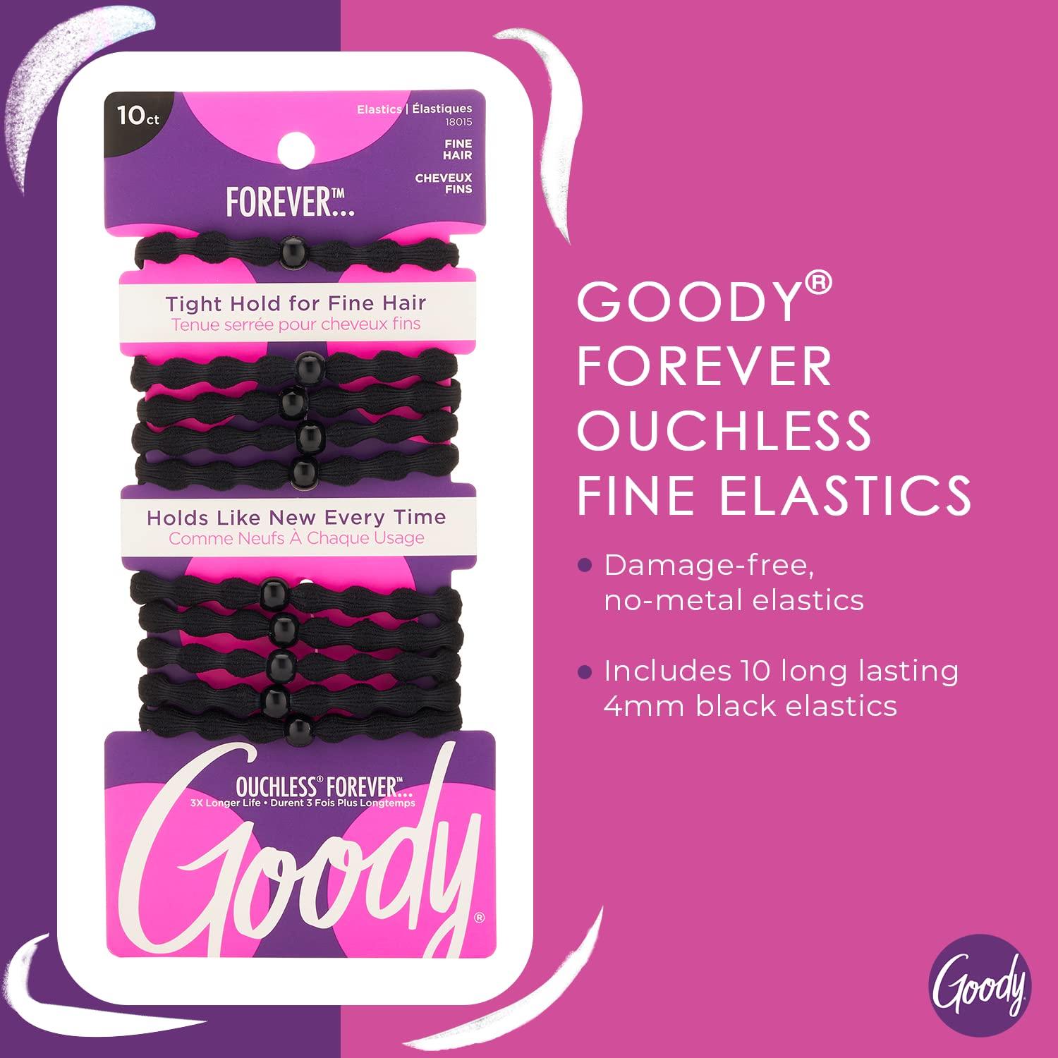 Elásticos para Cabello Goody Ouchless 10 Unidades Negro