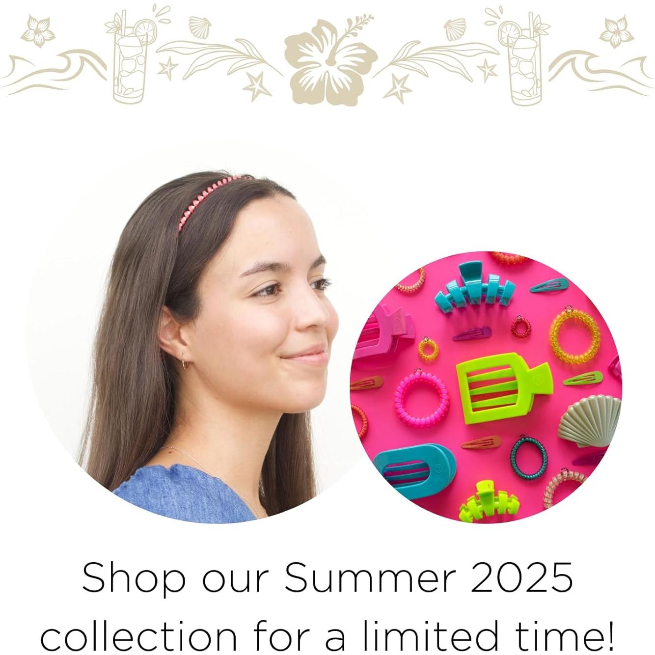 Diadema TELETIES Coral Craze - Antideslizante y Resistente al Agua