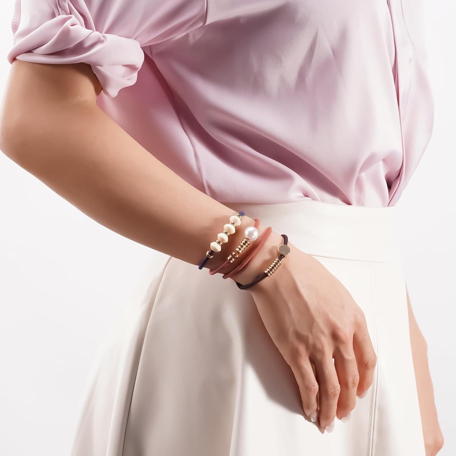 Lazos de Pelo Boho Lolalet - 12 Pcs, Elásticos y Suaves