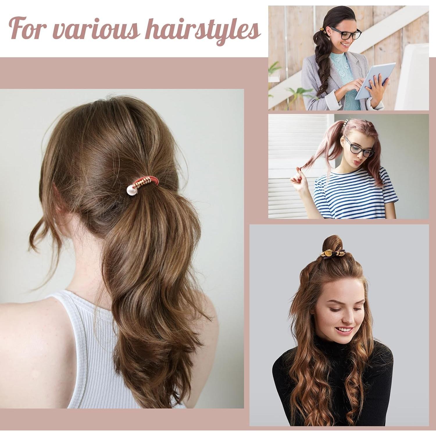 Lazos de Pelo Boho Lolalet - 12 Pcs, Elásticos y Suaves