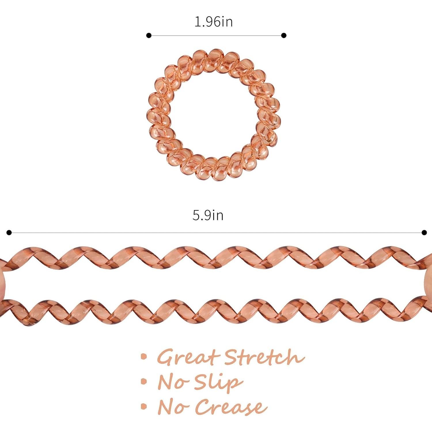 79STYLE Espirales para Cabello 24pcs Neutros Sin Pliegues