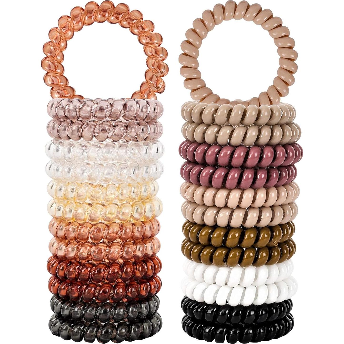 79STYLE Espirales para Cabello 24pcs Neutros Sin Pliegues