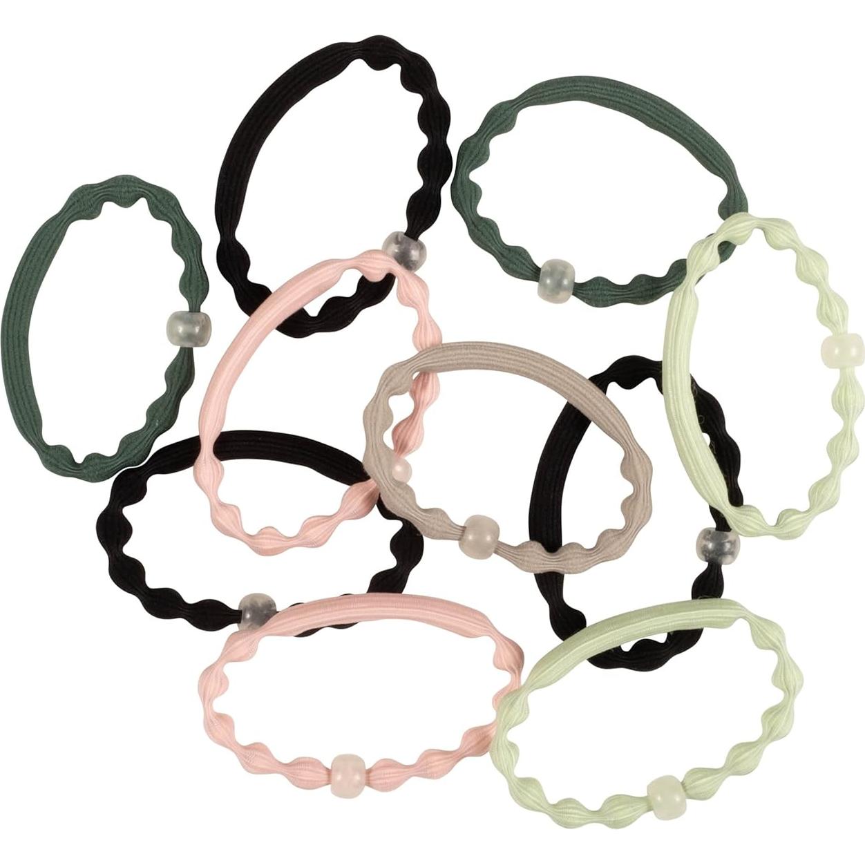 Gomas de Pelo Elásticas Goody Sport Forever - 10 Unidades, Brillan en la Oscuridad, 3X Más Fuertes