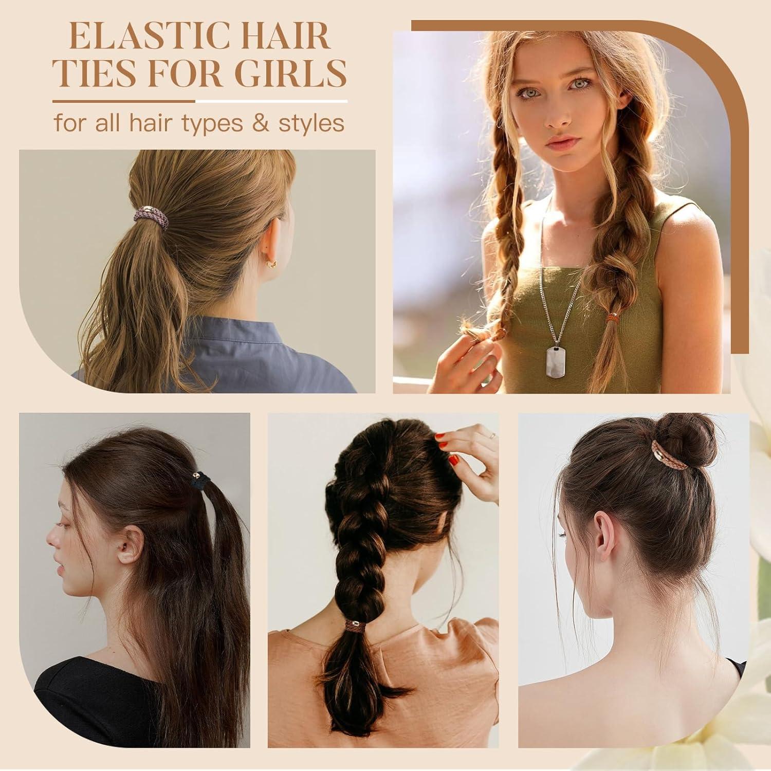 Coletas Elásticas Gruesas FORENEE - 10PCS Neutro para Cabello