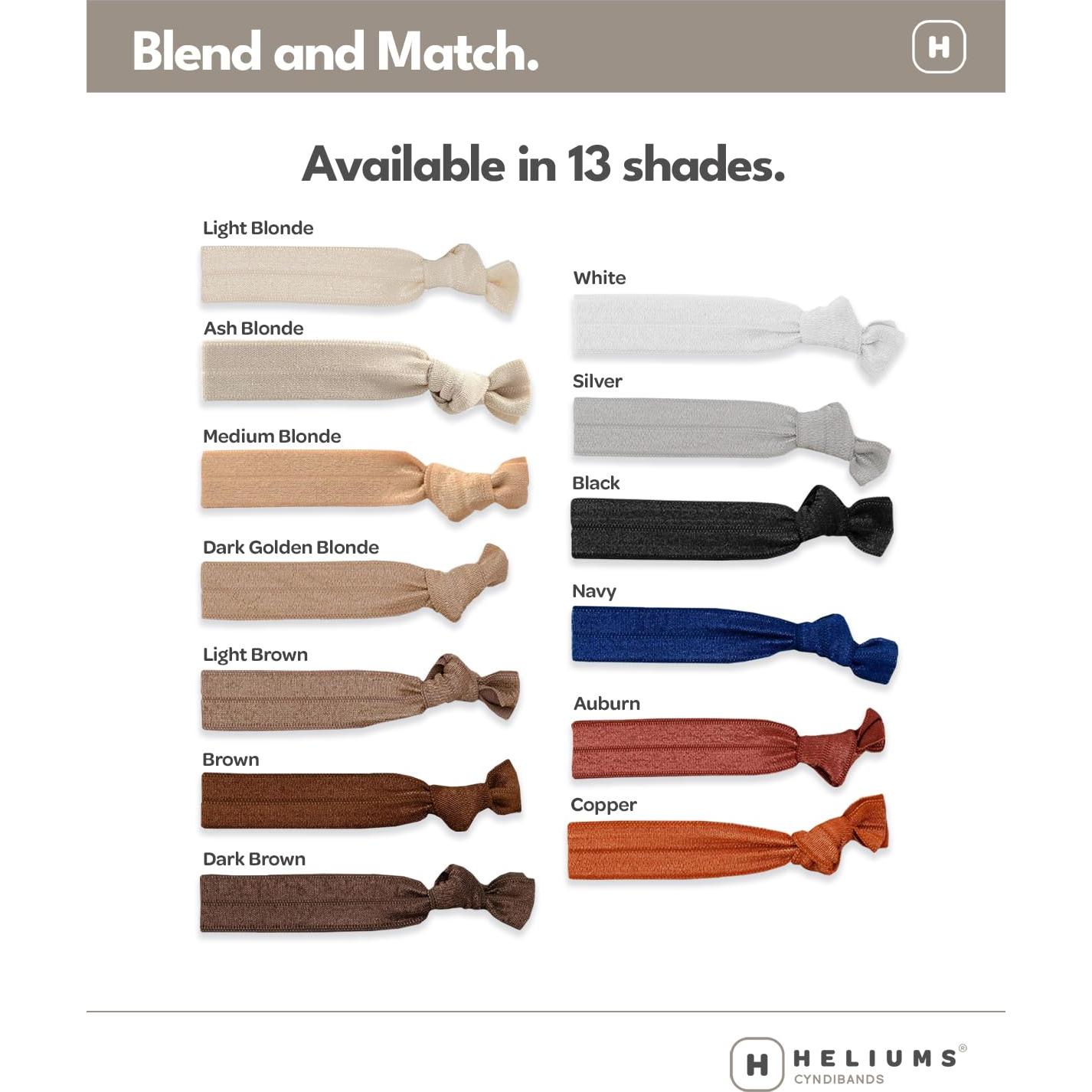 Cyndibands Bandas Elásticas Neutras para el Cabello - 6 Unidades