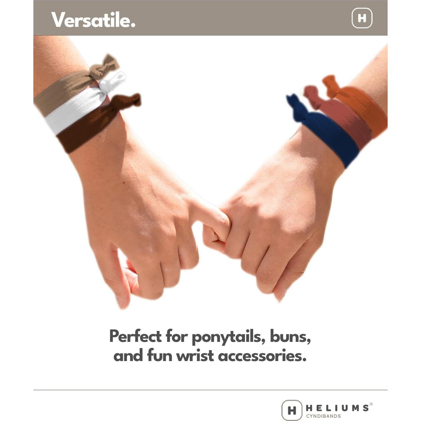 Cyndibands Bandas Elásticas Neutras para el Cabello - 6 Unidades