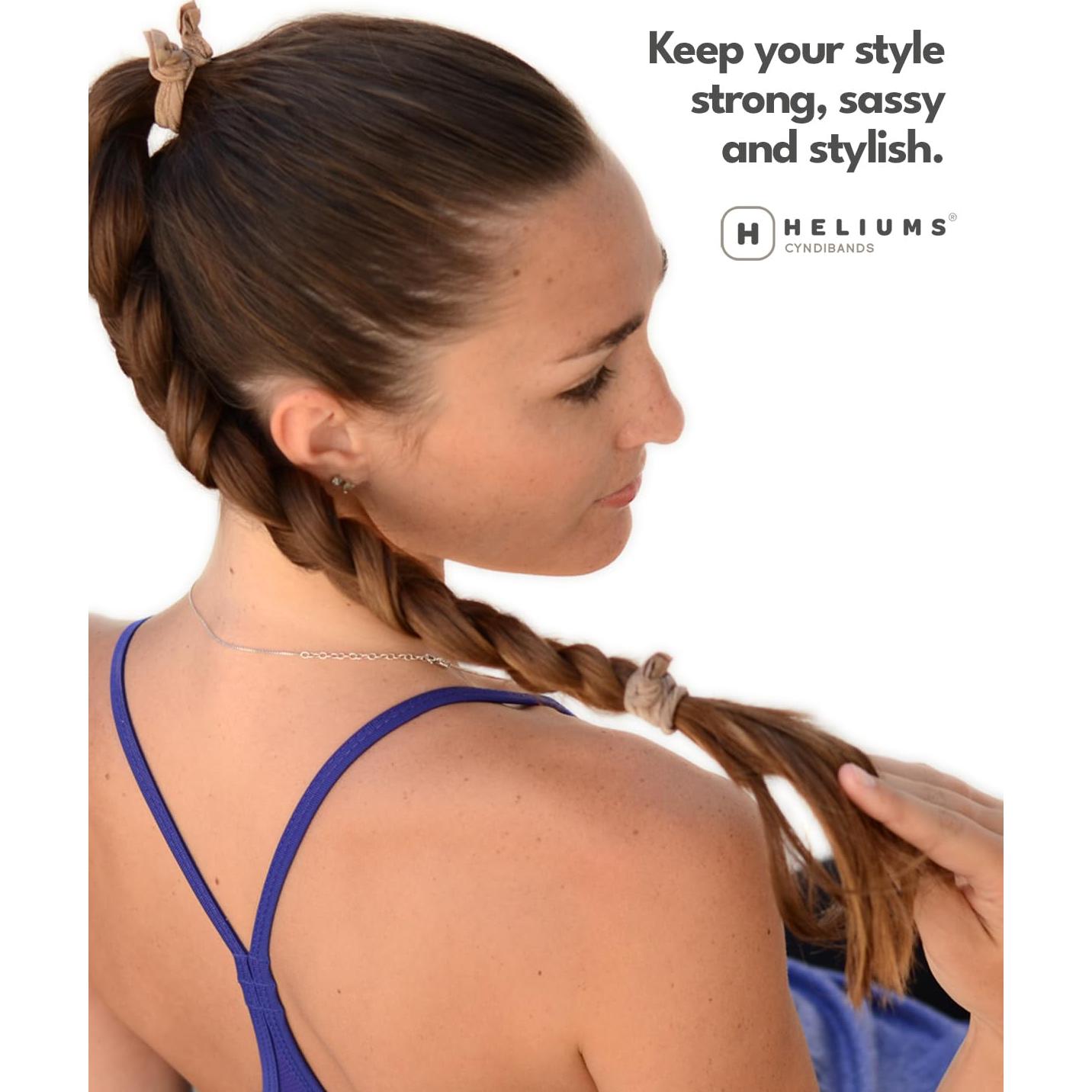 Cyndibands Bandas Elásticas Neutras para el Cabello - 6 Unidades