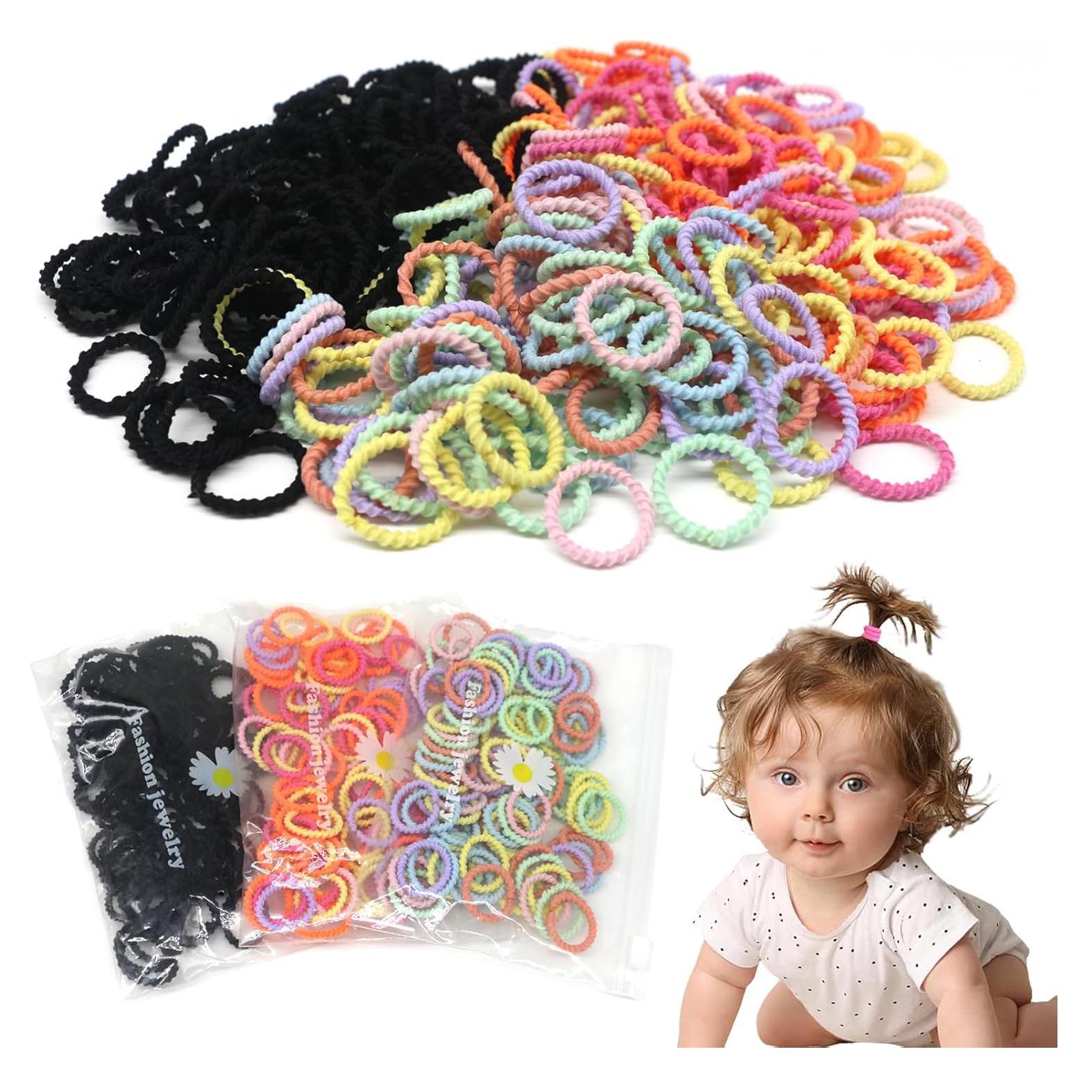 300 Bandas para el Cabello BlueZOO para Niños y Bebés 2cm