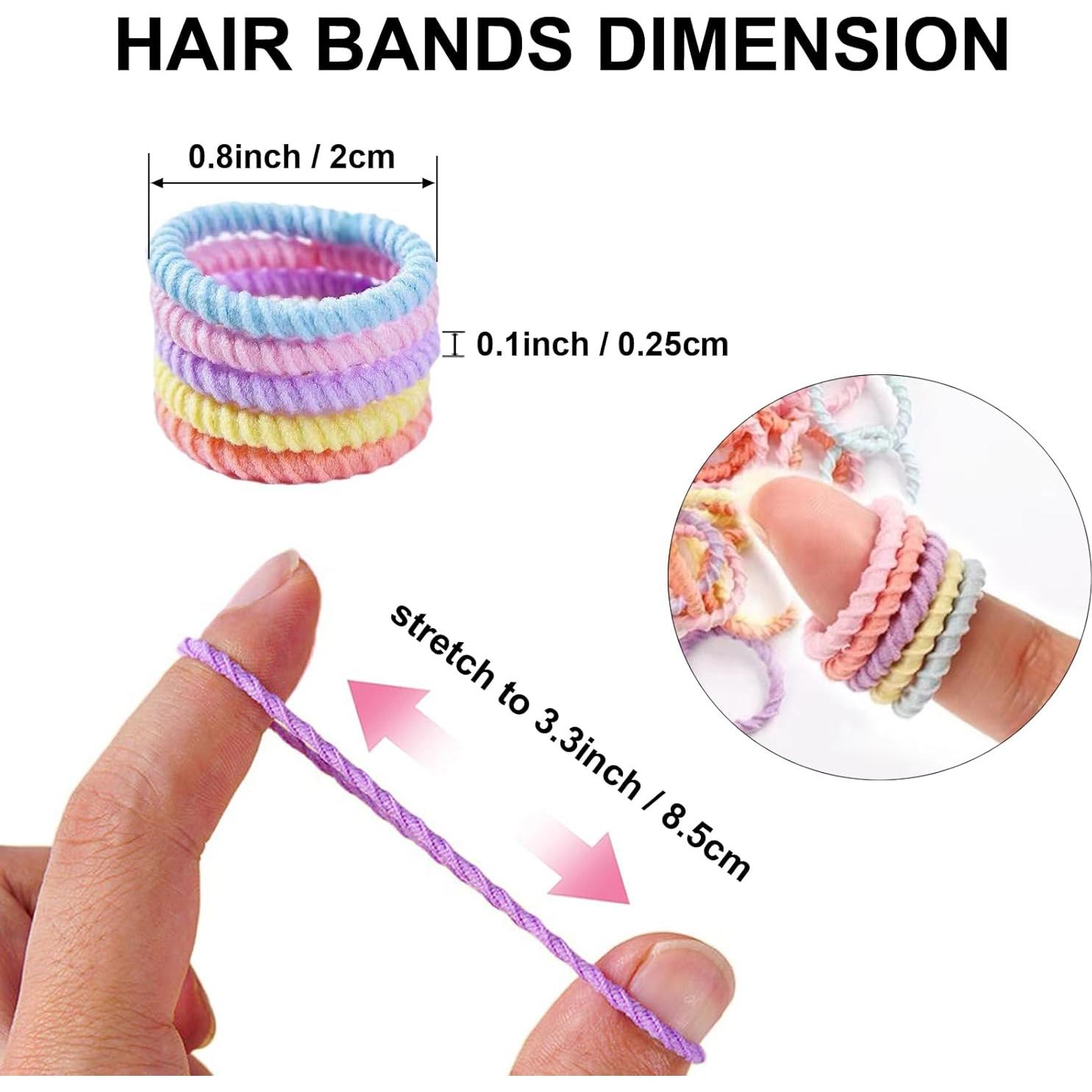 300 Bandas para el Cabello BlueZOO para Niños y Bebés 2cm