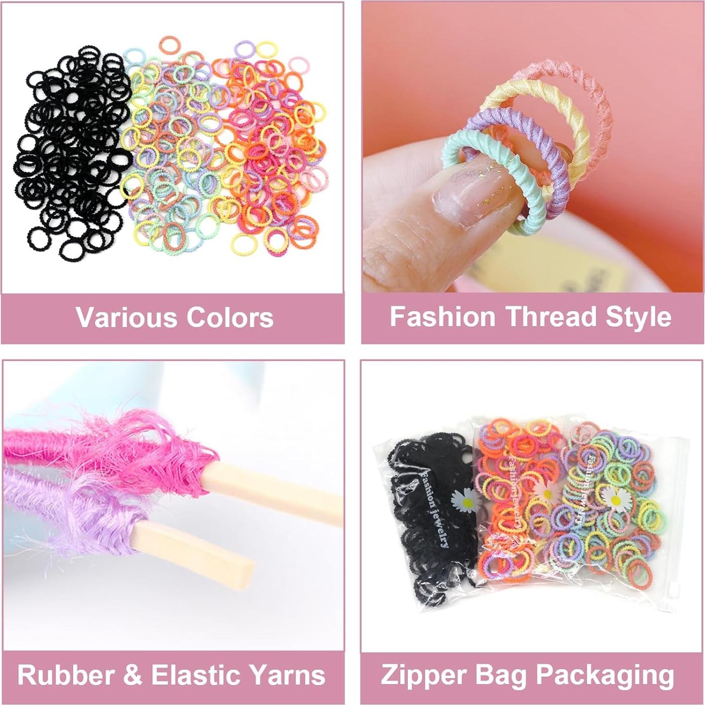 300 Bandas para el Cabello BlueZOO para Niños y Bebés 2cm