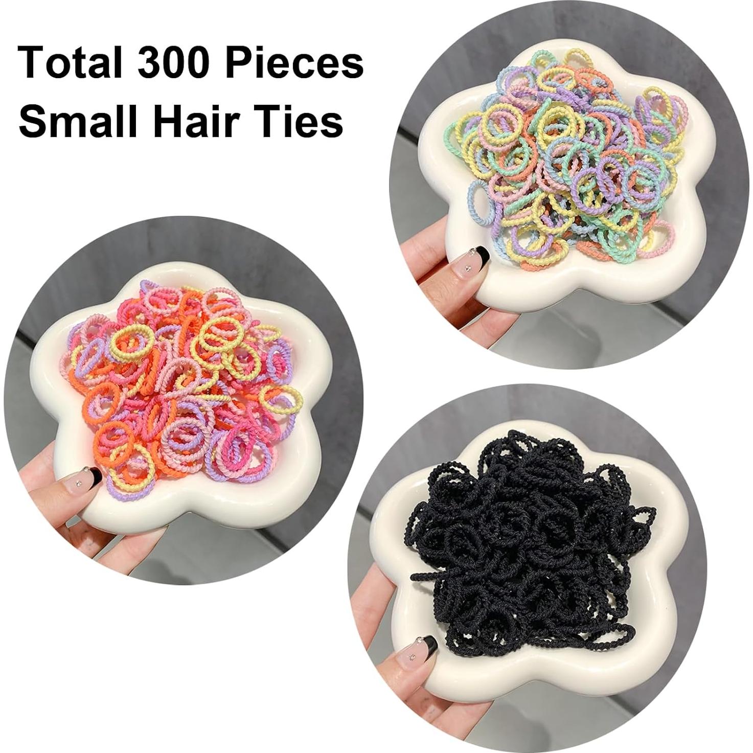300 Bandas para el Cabello BlueZOO para Niños y Bebés 2cm