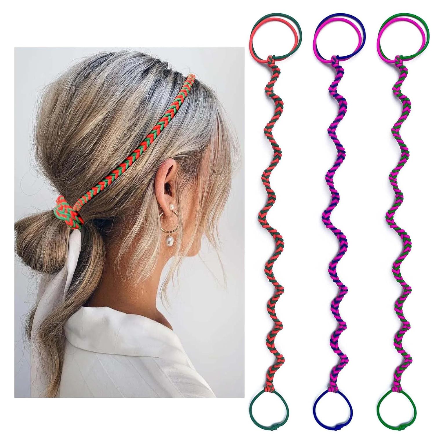 3 Paquetes de Sujetadores de Cabello SISYOUP 40.64 cm Colorido