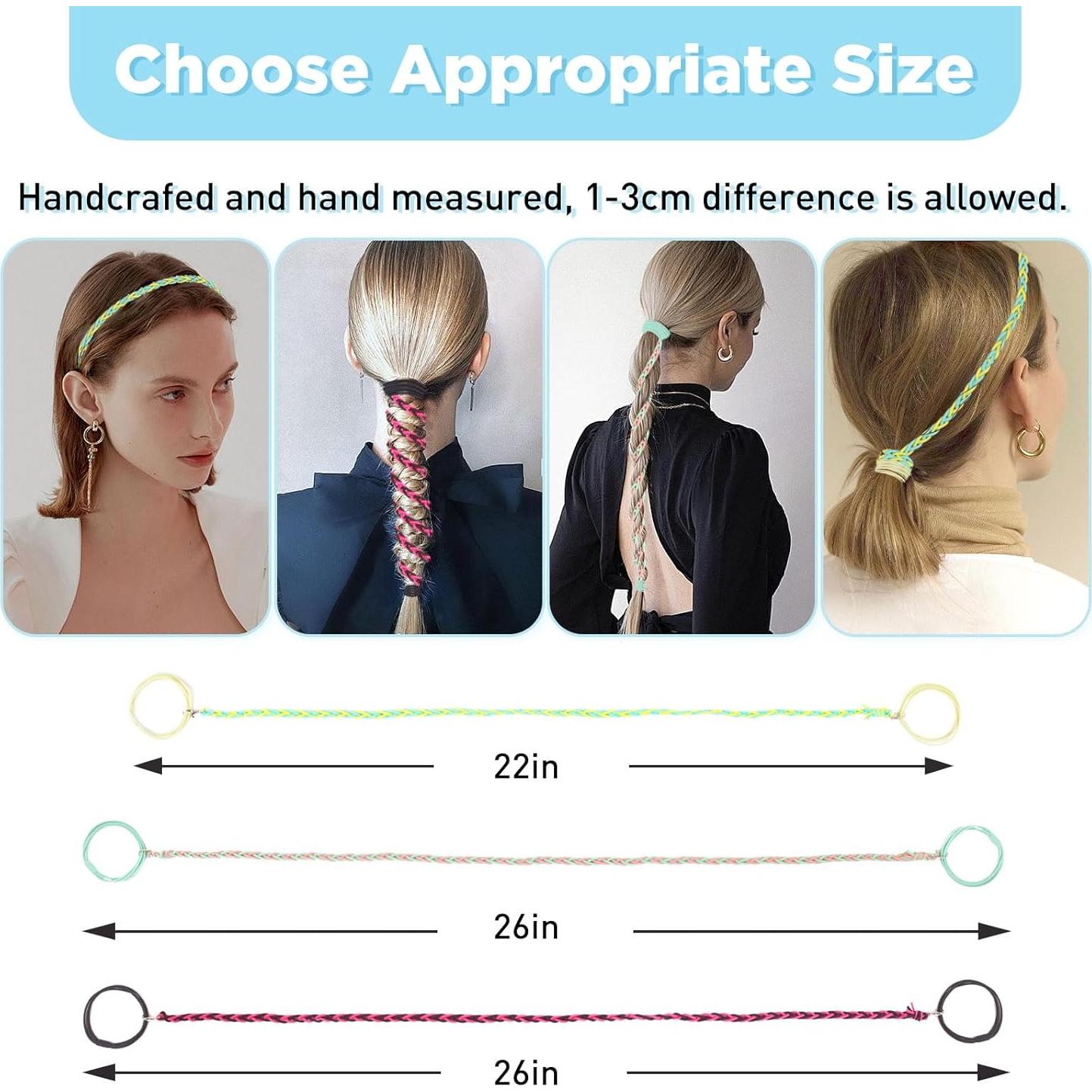 3 Paquetes de Lazos de Cabello Elásticos TBUKEOM Multicolor