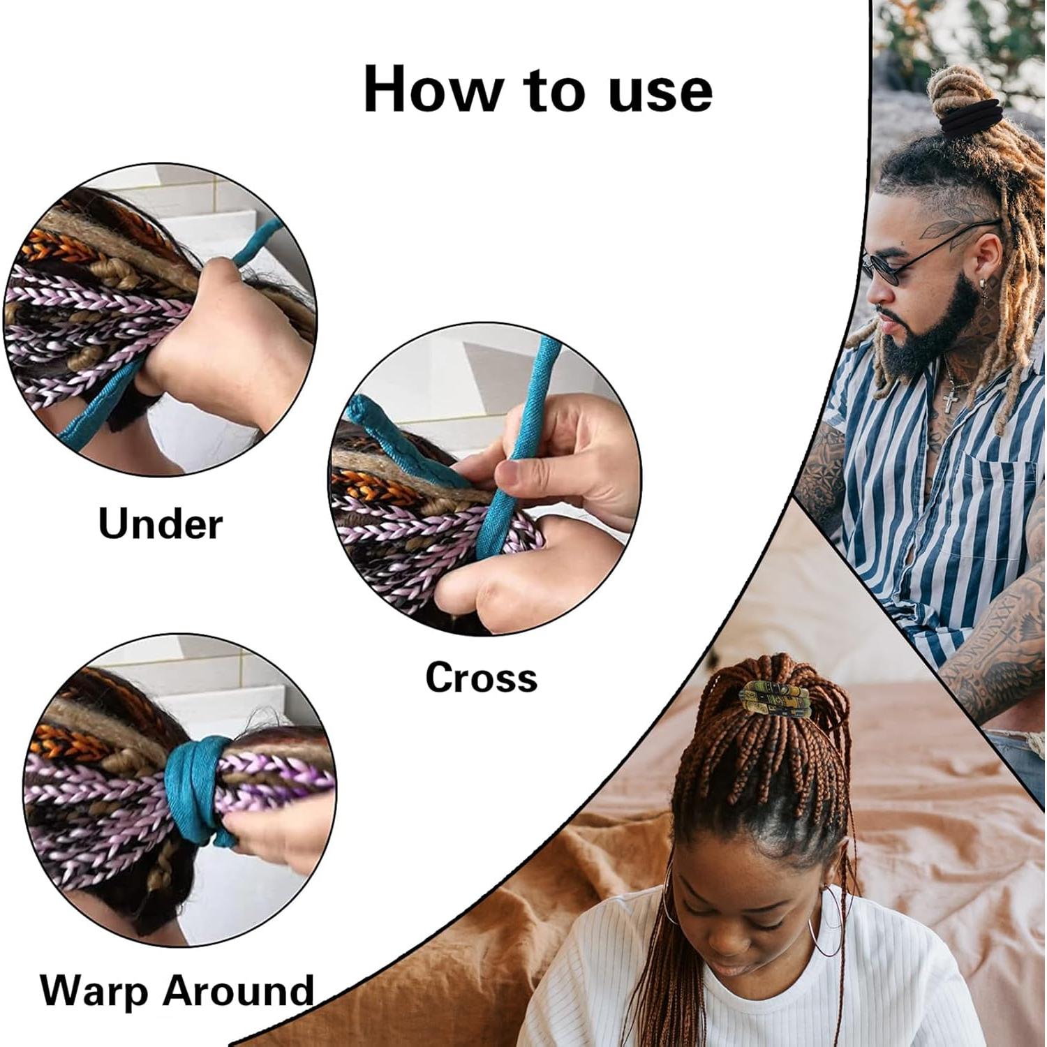 Tiras de Cabello de Bloqueo Espiral Multi para Dreadlocks