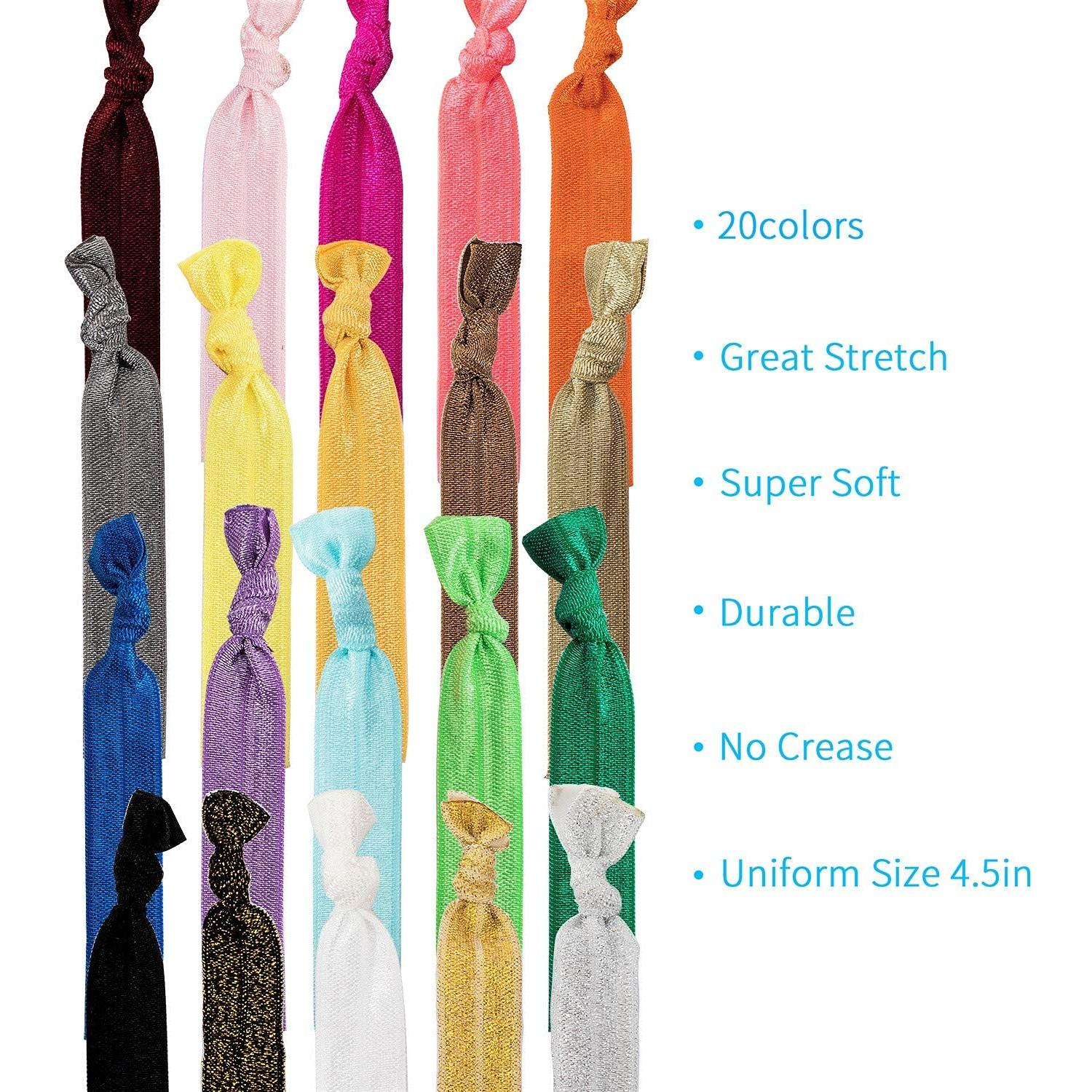 Lazos de Cabello 79STYLE 100 Pcs Sin Daño Multicolores