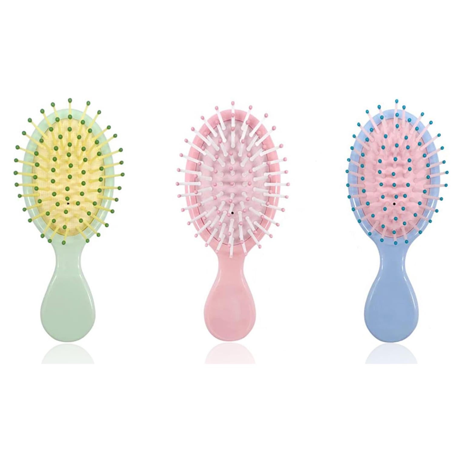 Mini Cepillo Desenredante Húmedo Goiio - 6 Piezas Multicolor