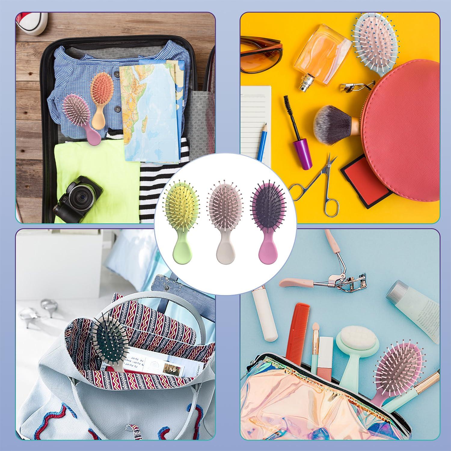 Mini Cepillo Desenredante Húmedo Goiio - 6 Piezas Multicolor