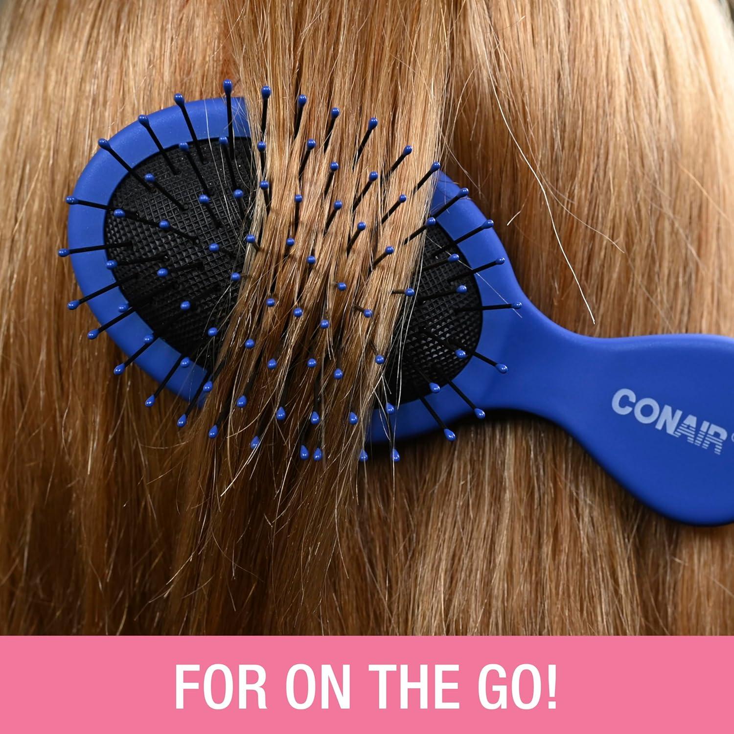 Cepillo desenredante Conair 3PK - Uso húmedo/seco - Viaje