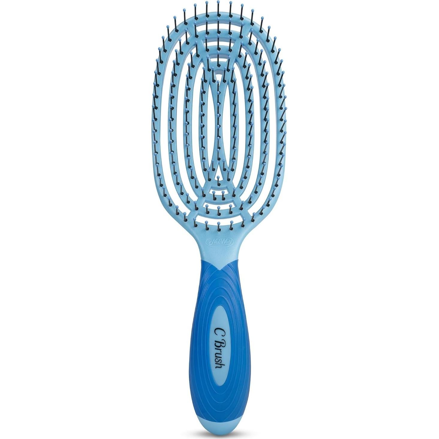 Cepillo Curvado Profesional NuWay 4Hair C Brush - Azul Cielo