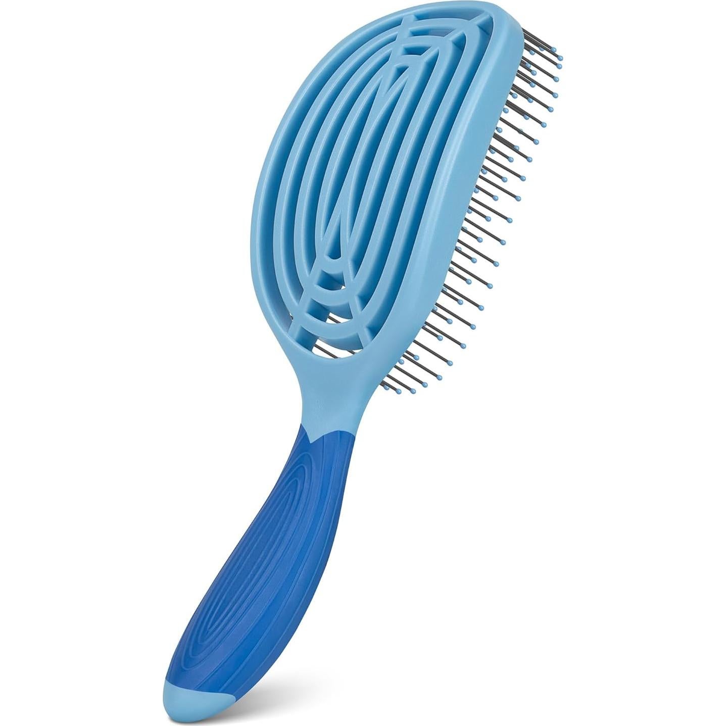 Cepillo Curvado Profesional NuWay 4Hair C Brush - Azul Cielo