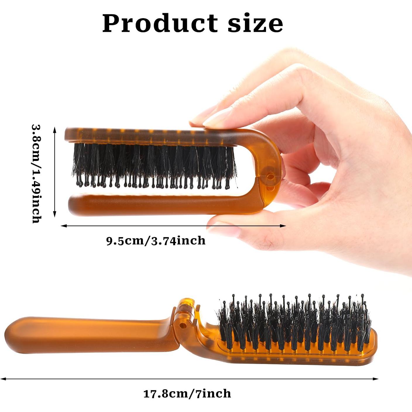 Cepillo de Cabello Plegable Sliverdew Mini 17.8x2.5cm para Viaje