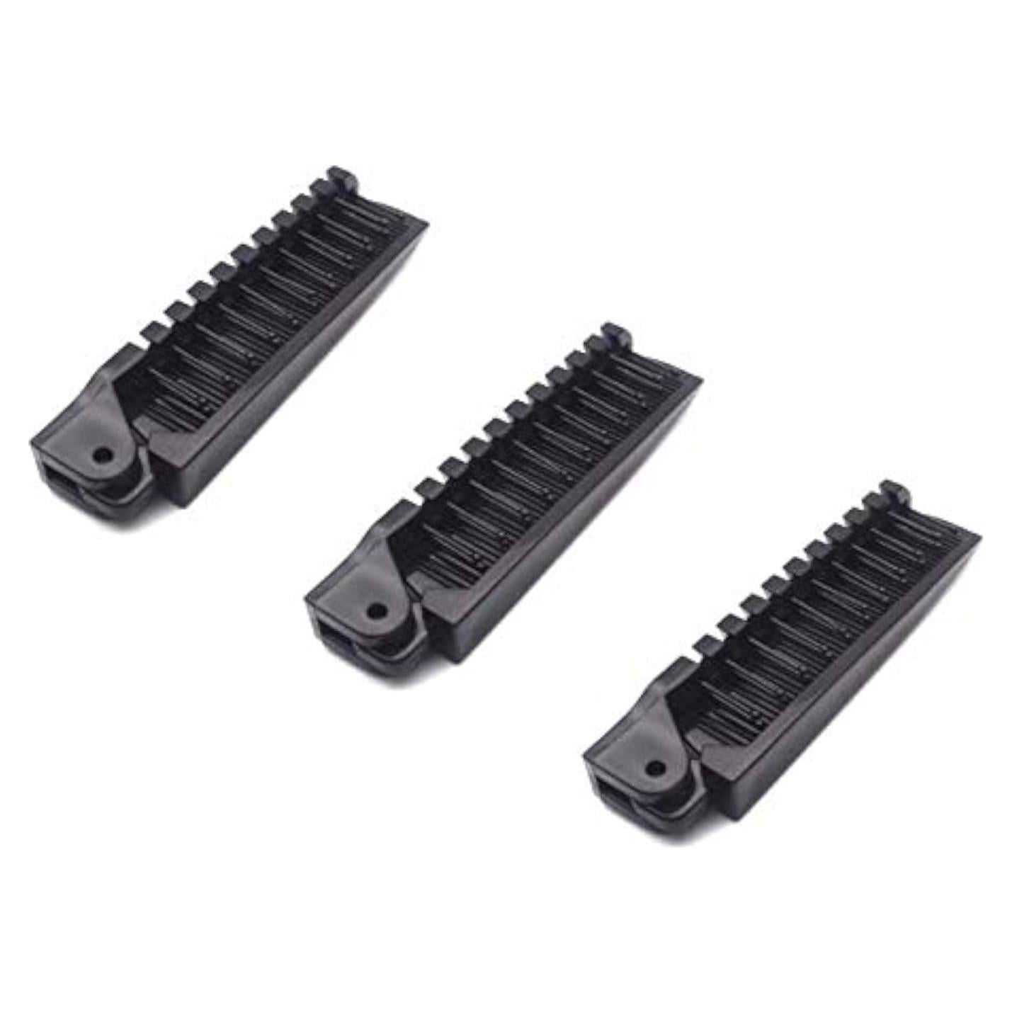 Juego de 3 Peines de Viaje Plegables Aeyistry Negro