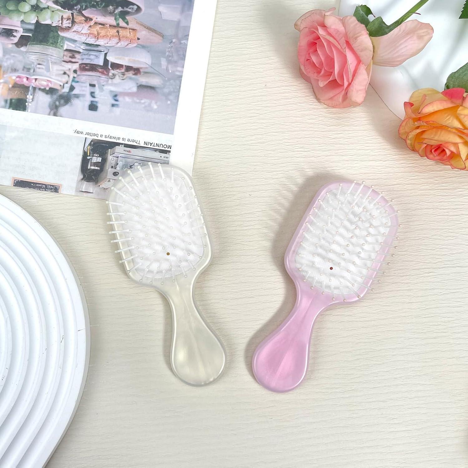 Mini Cepillo Desenredante CCREDONE para Cabello Seco y Húmedo