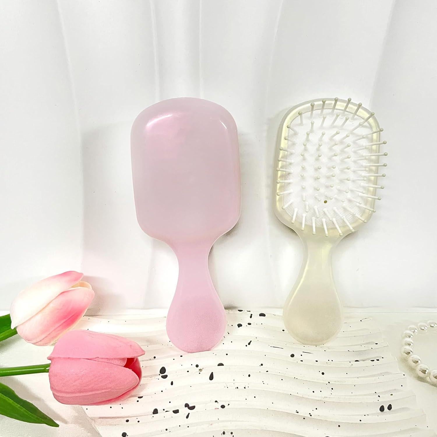 Mini Cepillo Desenredante CCREDONE para Cabello Seco y Húmedo