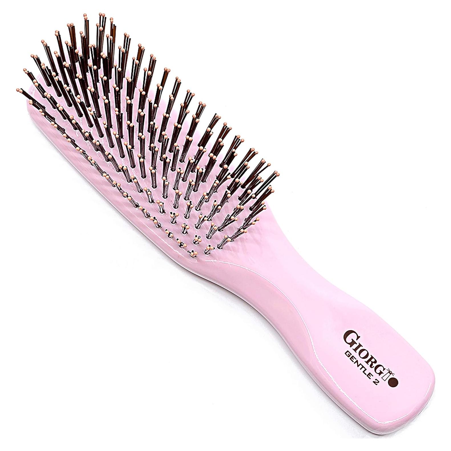 Cepillo Desenredante Mini Giorgio Rosa para Todo Tipo de Cabello