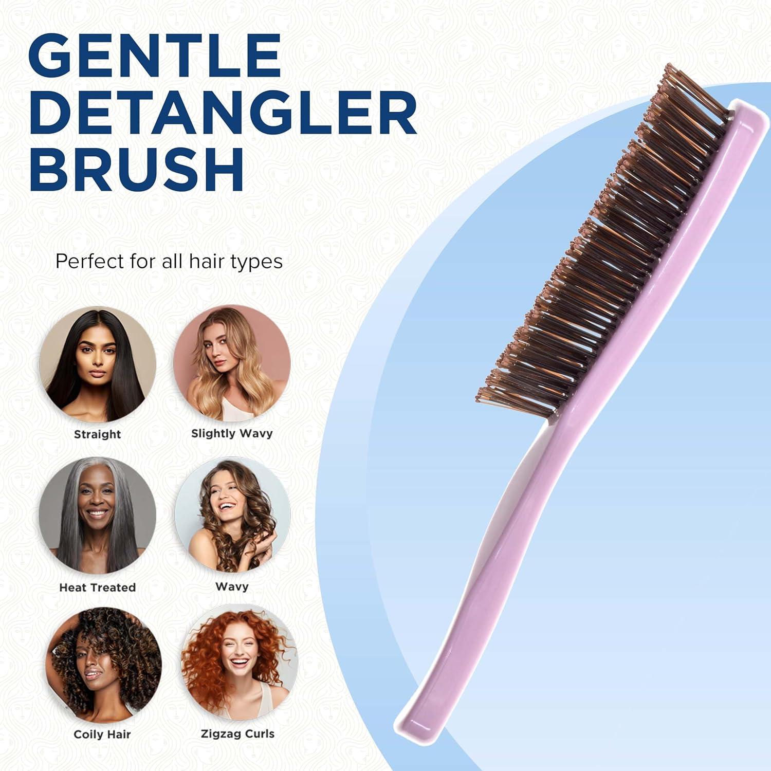 Cepillo Desenredante Mini Giorgio Rosa para Todo Tipo de Cabello