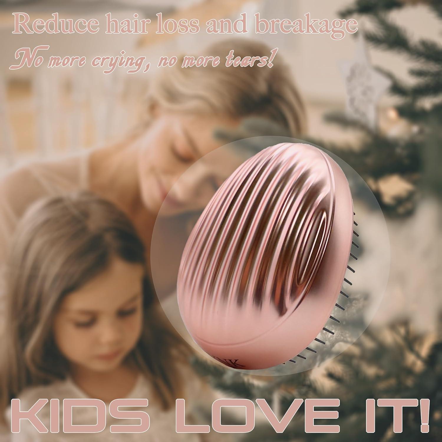 Cepillo Desenredante WYNK Verde Mate Compacto para Viaje