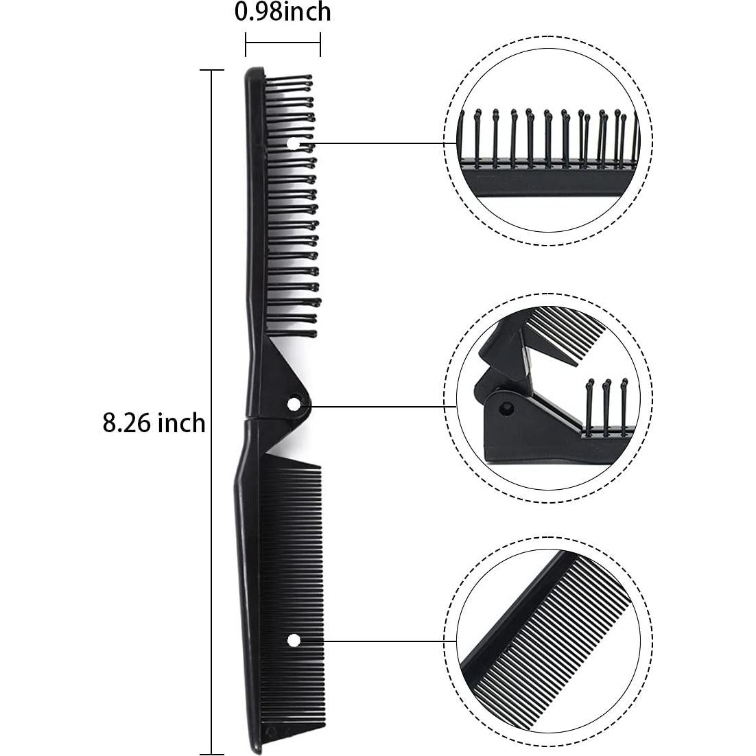 Cepillo de Pelo Plegable Louise Maelys Antiestático Compacto