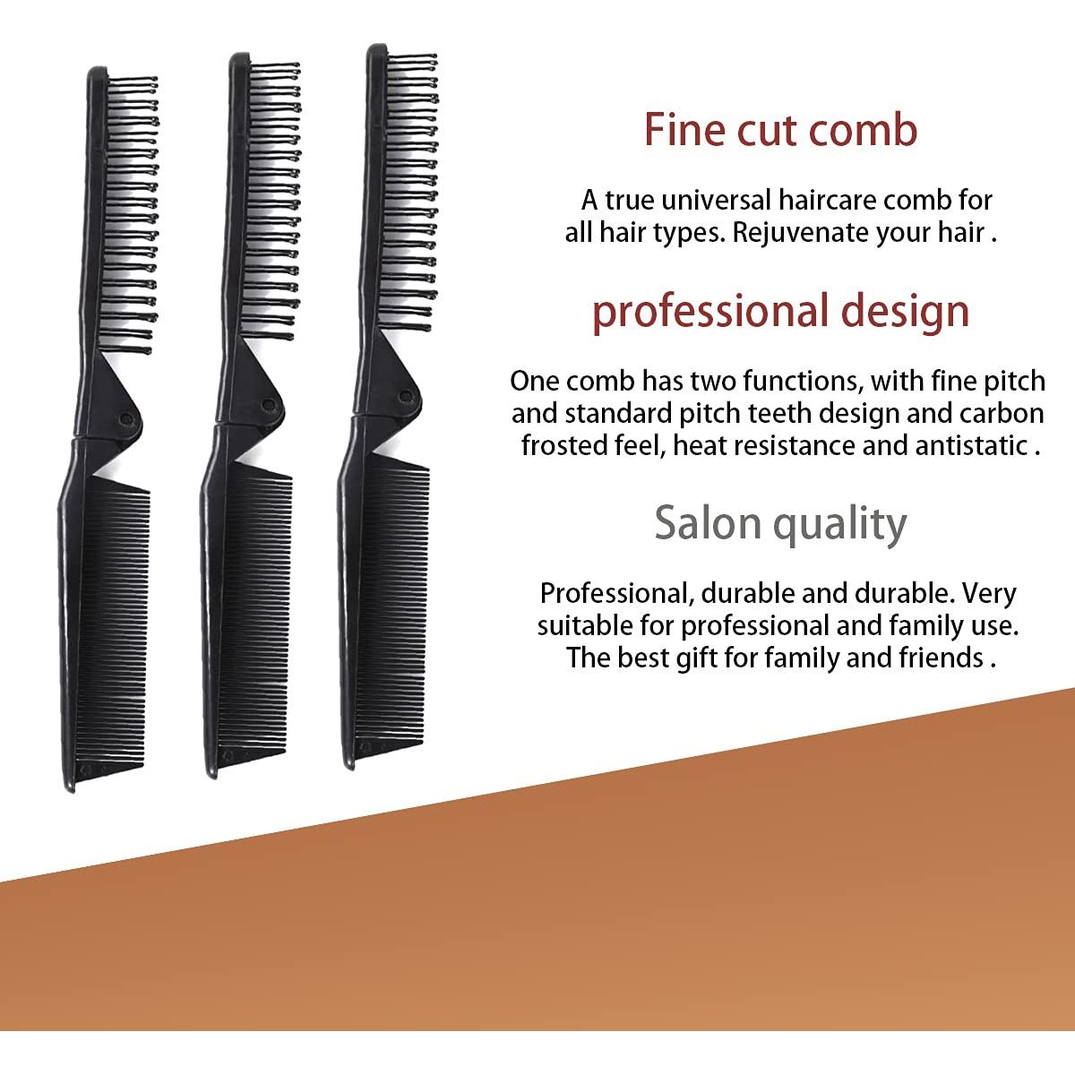 Cepillo de Pelo Plegable Louise Maelys Antiestático Compacto