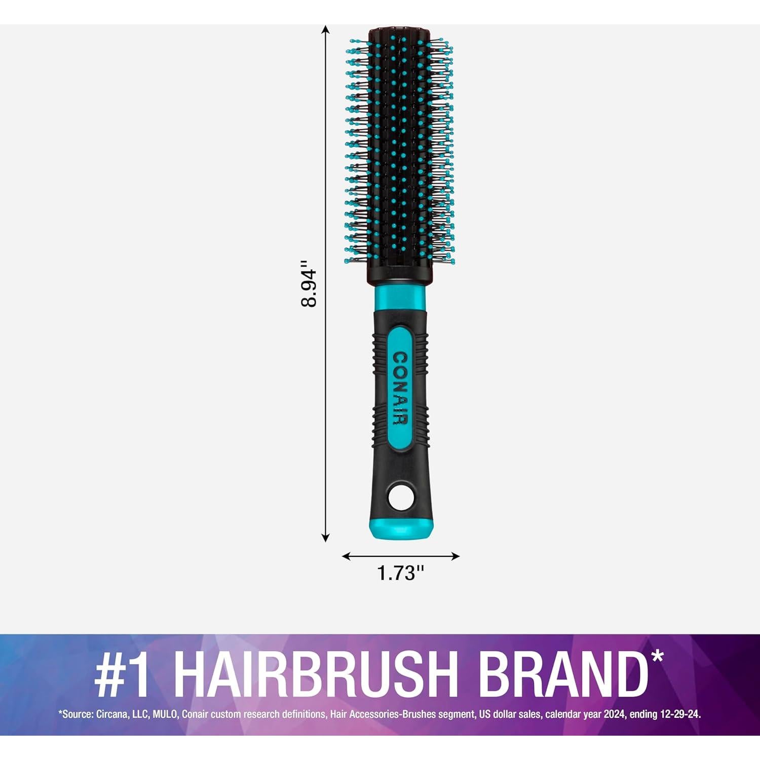 Cepillo Redondo Conair Salon Results - Nylon 21cm Verde