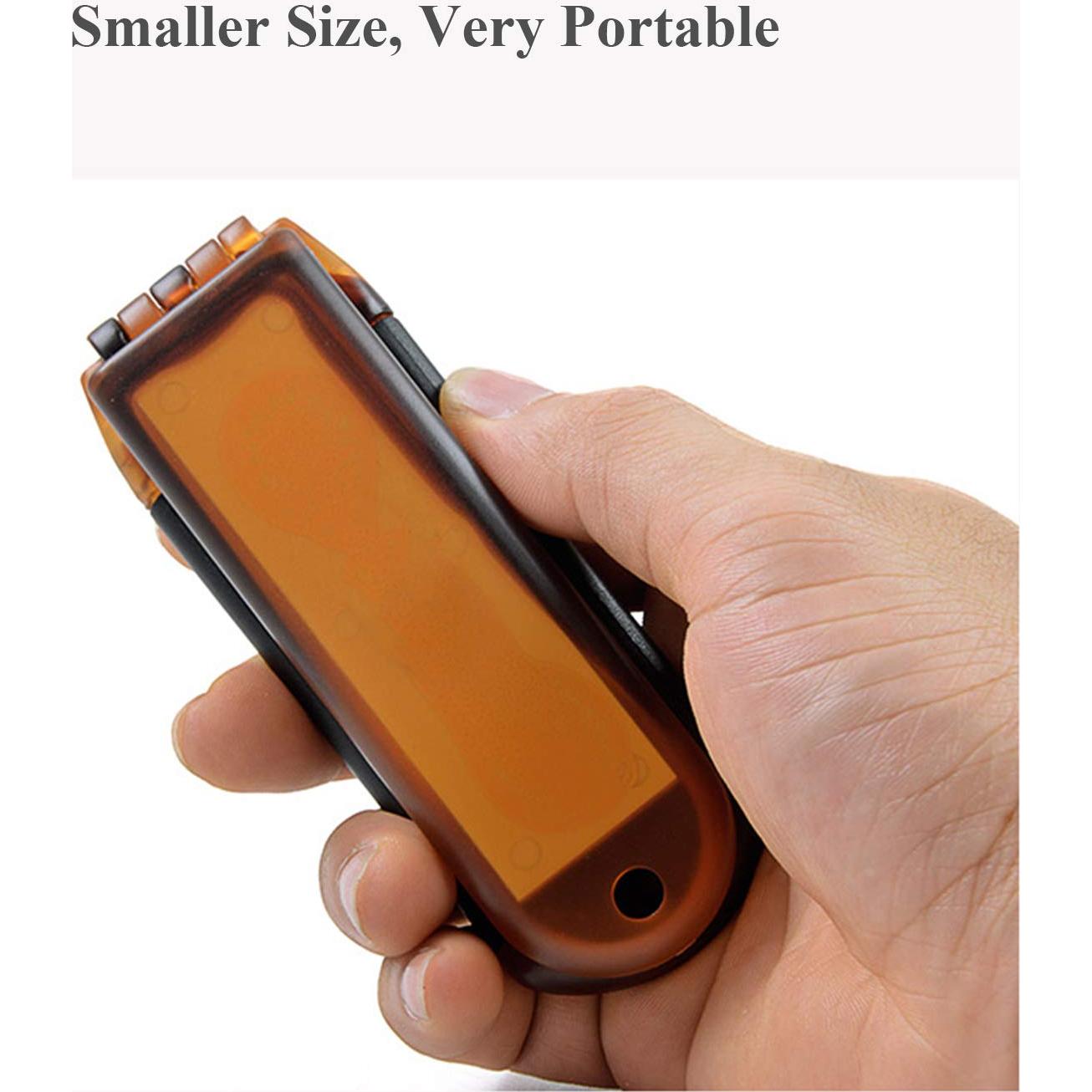 Cepillo de Pelo Plegable Ancable con Espejo Compacto 10.5cm